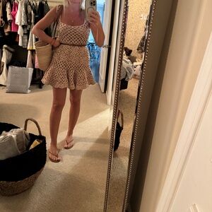 ZARA CROCHET KNIT MINI DRESS